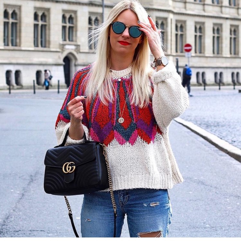 Zara multicolored jacquard sweater - Picture 7 of 8